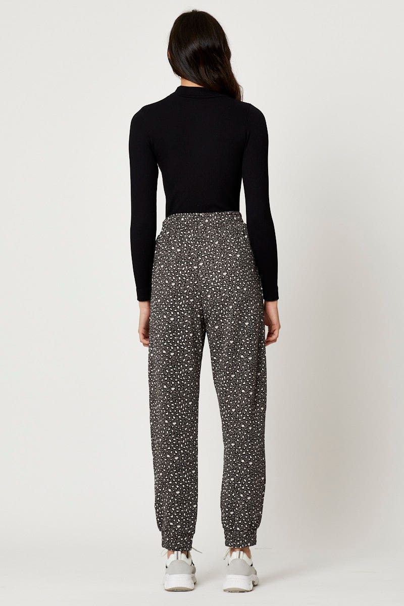 Print Jogger Track Pants - Image 4