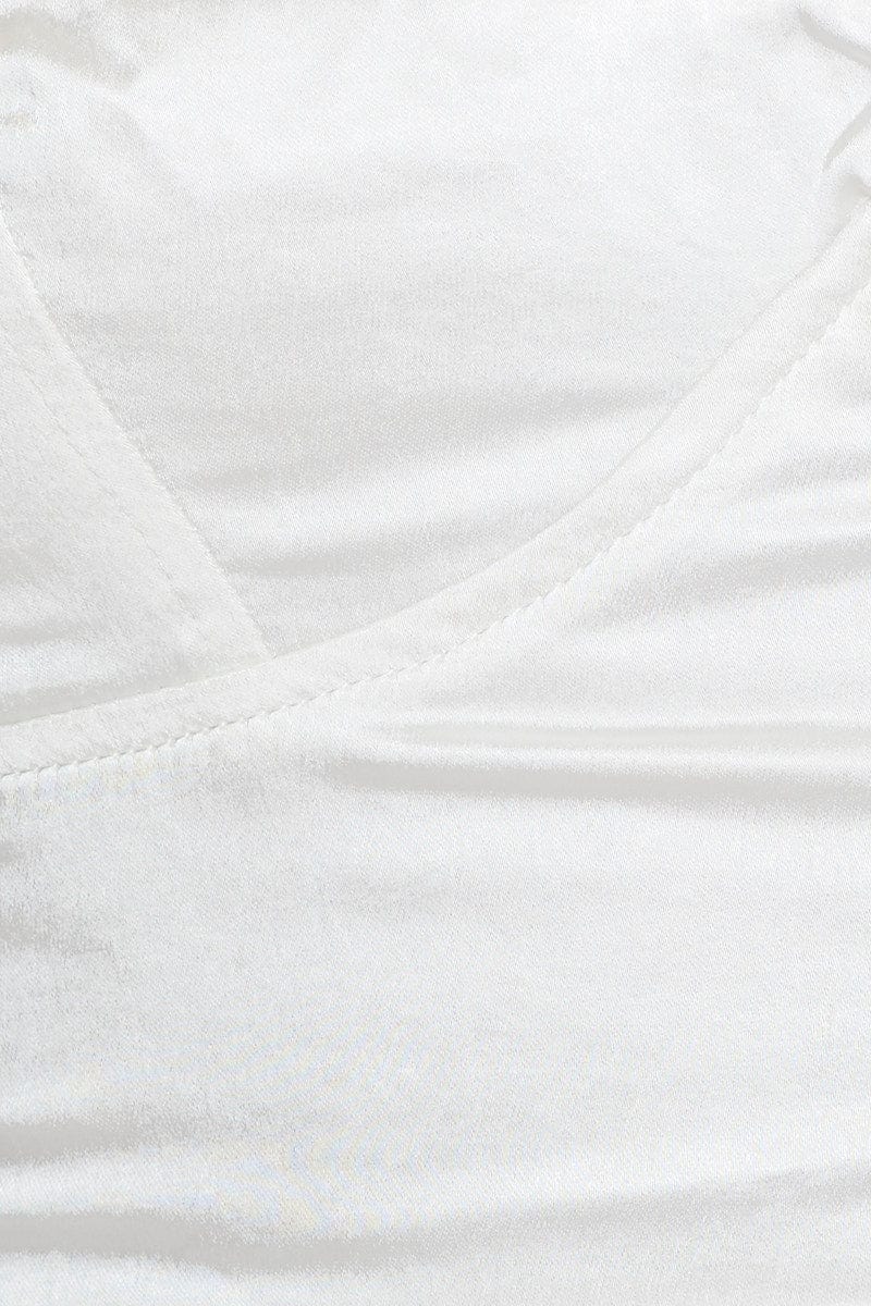 White Cami Top Satin - Image 6